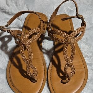 Braided Tan Sandals